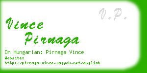 vince pirnaga business card